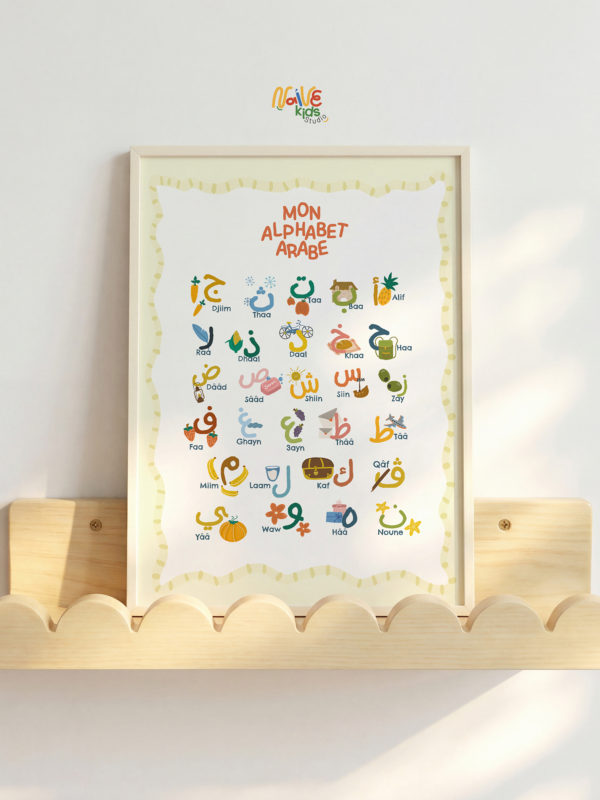 affiche alphabet arabe