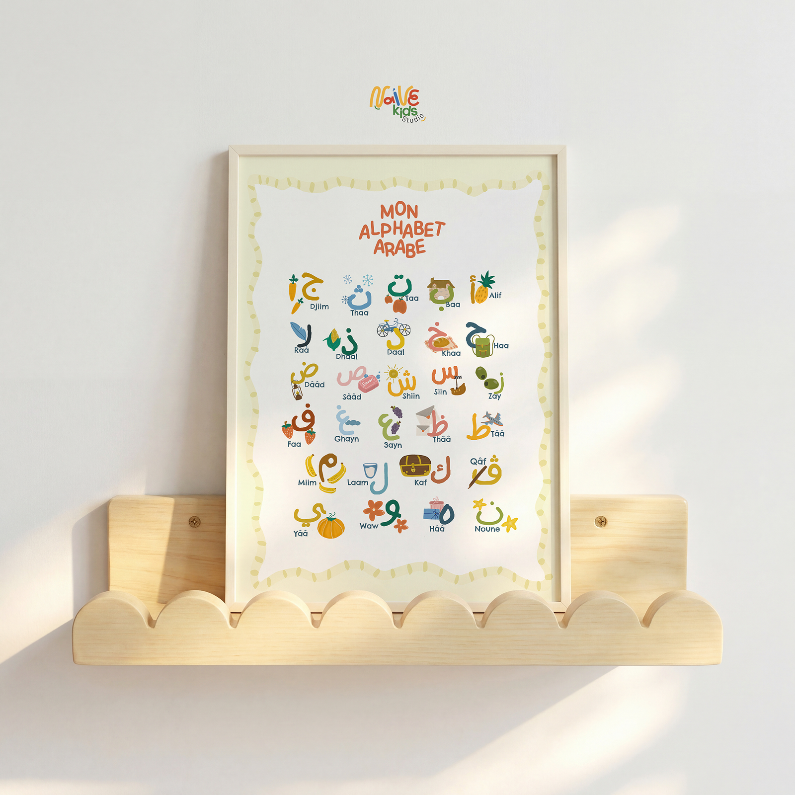 affiche alphabet arabe