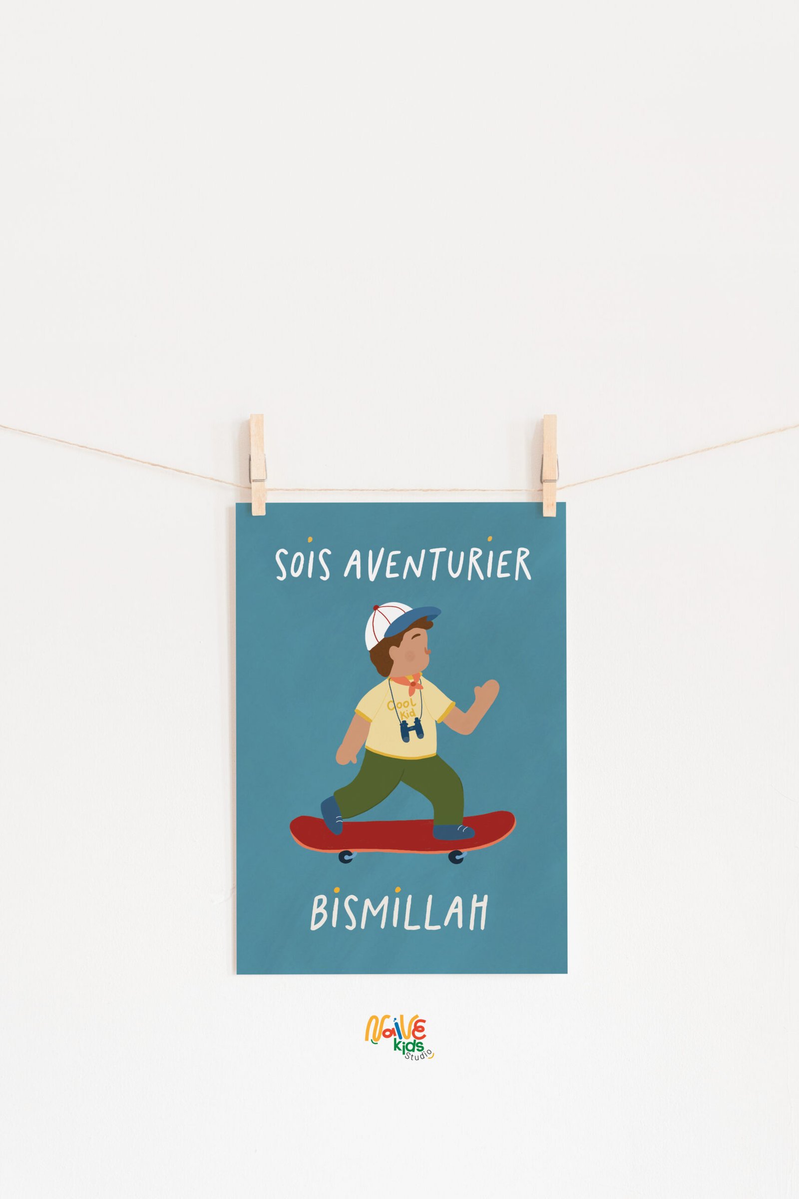 affiche pour promouvoir la confiance en soi des enfants musulmans