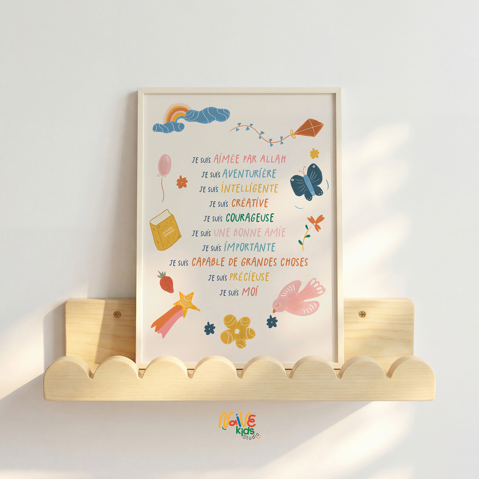 Affiche d'affirmations positives