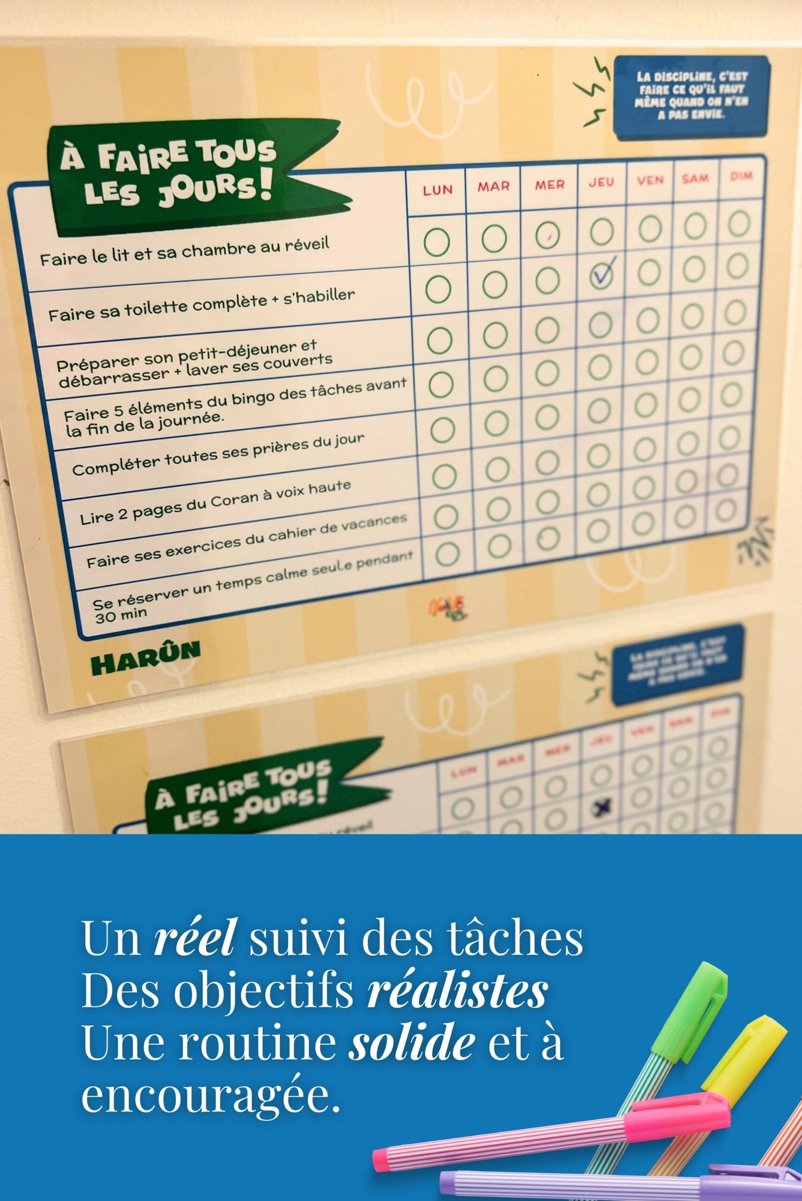Duo Planner & Bingo des tâches - Kit autonomie enfant – Image 4