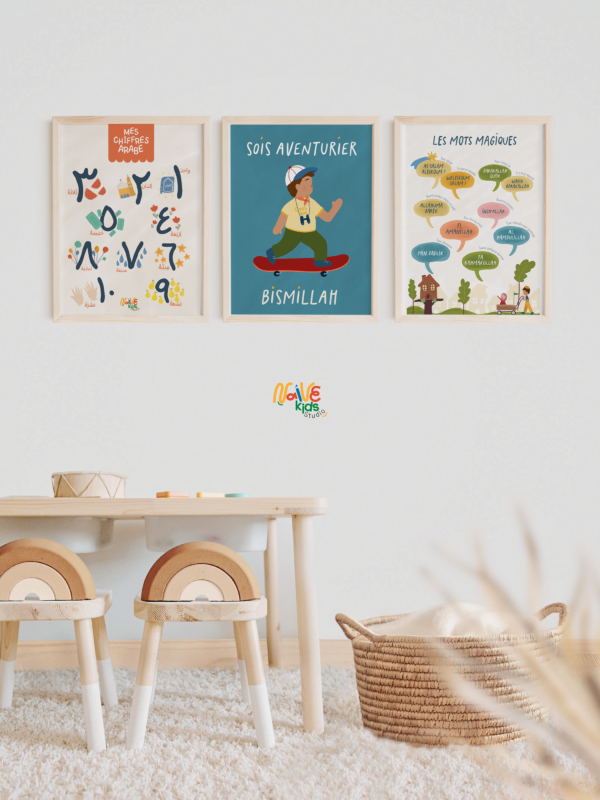 Affiche Chiffres arabes pour enfant